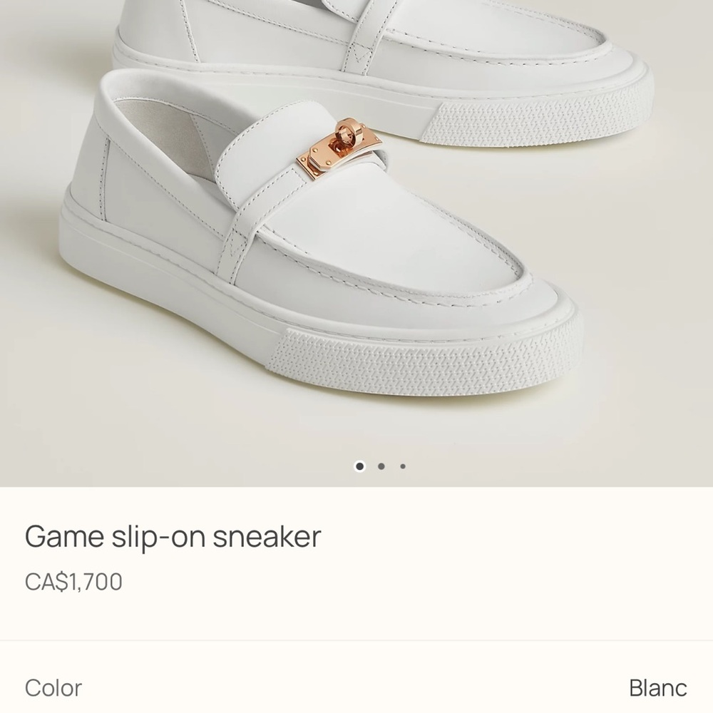 Hermes White Espadrilles